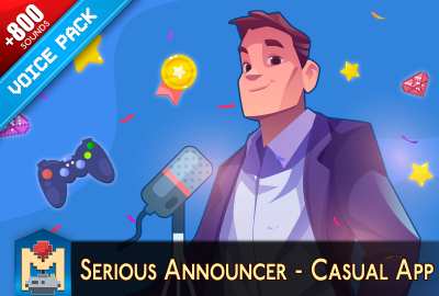 Casual App Serious Male Voice Announcer main cover image