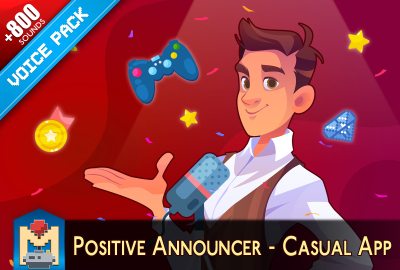 Casual App Positive Male Voice Announcer main cover image