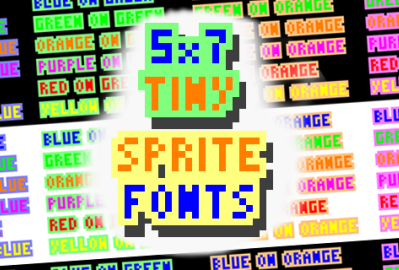 36 5x7 Tiny Sprite Font + Kerning main cover image