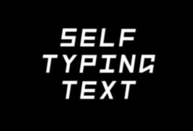 Self Typing Text main cover image