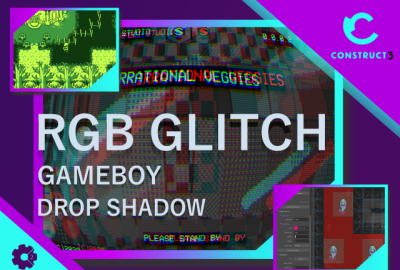 Drop Shadow, Glitch and Gameboy Effects for Construct 2 & 3 main cover image