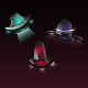 Graphic - Three Flying Saucers asset store icon