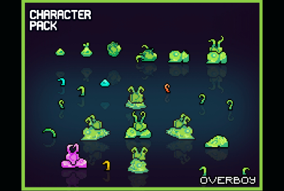 [CHARACTER PACK] SLIMES, BLOBS & TENTACLES (Pixel Art Animation Pack) main cover image