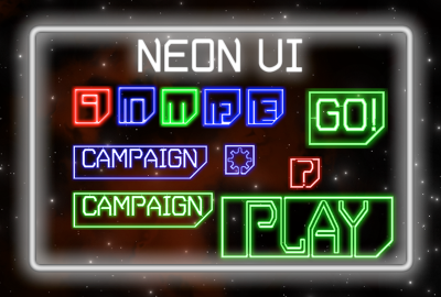 Neon UI and Level Select Buttons! main cover image